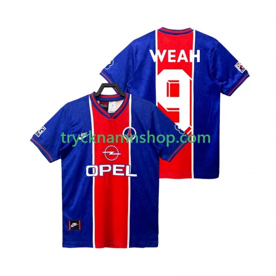 Paris Saint-Germain WEAH 9 1995 1996 Tröja Retro 1:a Matchställ Män Kortärmad