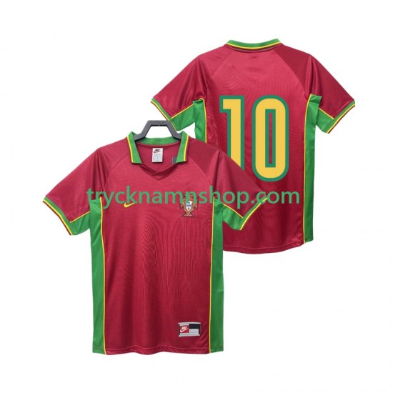 Portugal 10 1998 Tröja Retro 1:a Matchställ Män Kortärmad