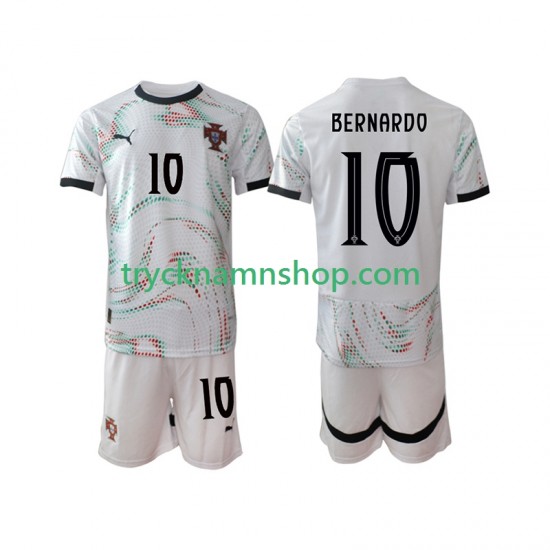 Portugal Bernardo Silva 10 2025-2026 Tröja 2:a Matchställ Barn Kortärmad