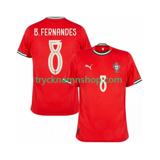Portugal Bruno Fernandes 8 2025-2026 Tröja 1:a Matchställ Män Kortärmad
