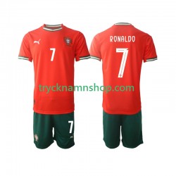 Portugal Cristiano Ronaldo 7 2025 Tröja 1:a Matchställ Barn Kortärmad