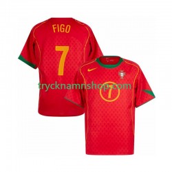 Portugal Figo 7 2004 Tröja Retro 1:a Matchställ Män Kortärmad