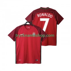 Portugal RONALDO 7 2016 Tröja Retro 1:a Matchställ Män Kortärmad