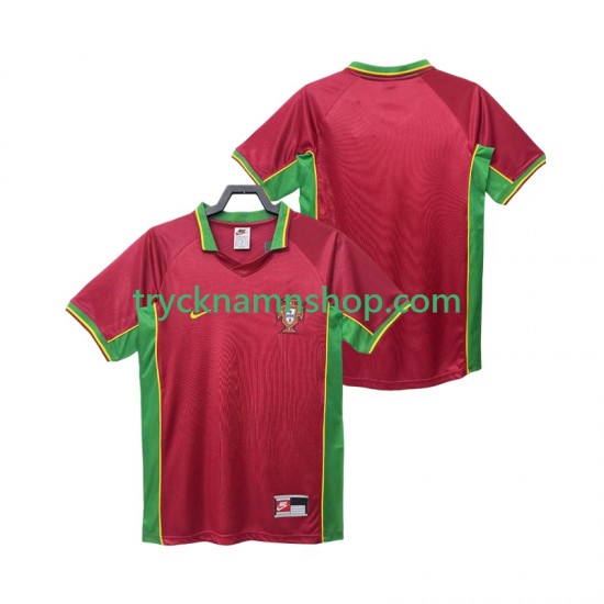 Portugal 1998 Tröja Retro 1:a Matchställ Män Kortärmad