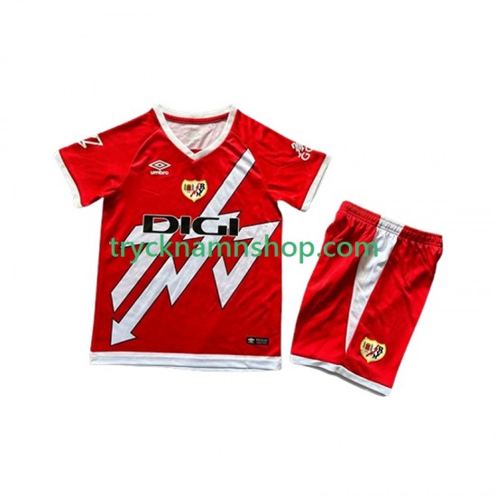 Rayo Vallecano 2024-2025 Tröja 1:a Matchställ Barn Kortärmad