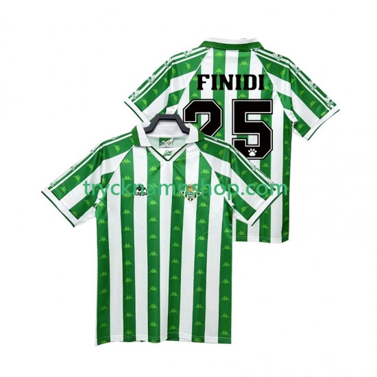 Real Betis FINIDI 25 1996 1997 Tröja Retro 1:a Matchställ Män Kortärmad