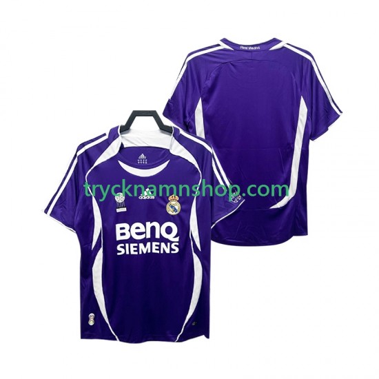 Real Madrid 2006 2007 Tröja Retro 2:a Matchställ Män Kortärmad