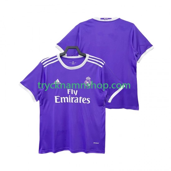 Real Madrid 2016 2017 Tröja Retro 2:a Matchställ Män Kortärmad