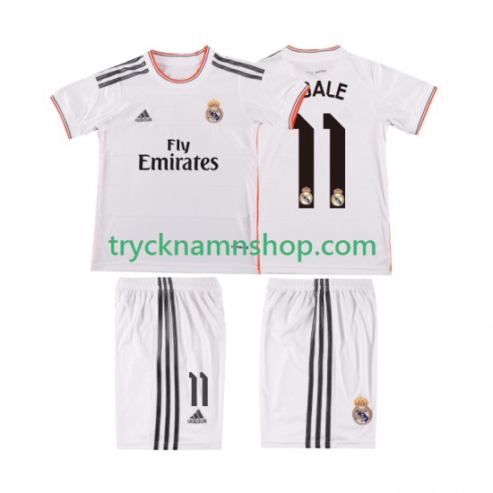 Real Madrid BALE 11 2013 2014 Tröja Retro 1:a Matchställ Barn Kortärmad