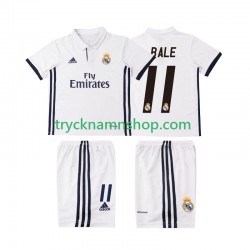 Real Madrid BALE 11 2016 2017 Tröja Retro 1:a Matchställ Barn Kortärmad
