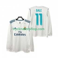 Real Madrid BALE 11 2017 2018 Tröja Retro 1:a Matchställ Män Långärmad