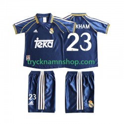 Real Madrid BECERHAM 23 1998 1999 Tröja Retro 3:e Matchställ Barn Kortärmad