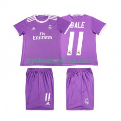 Real Madrid Bale 11 2016 2017 Tröja Retro 2:a Matchställ Barn Kortärmad