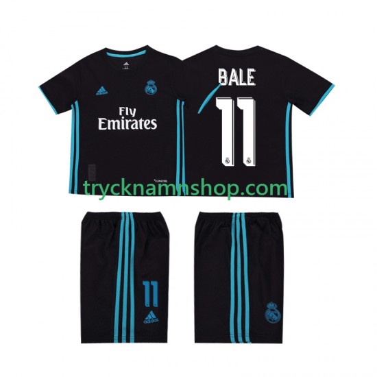 Real Madrid Bale 11 2017 2018 Tröja Retro 2:a Matchställ Barn Kortärmad