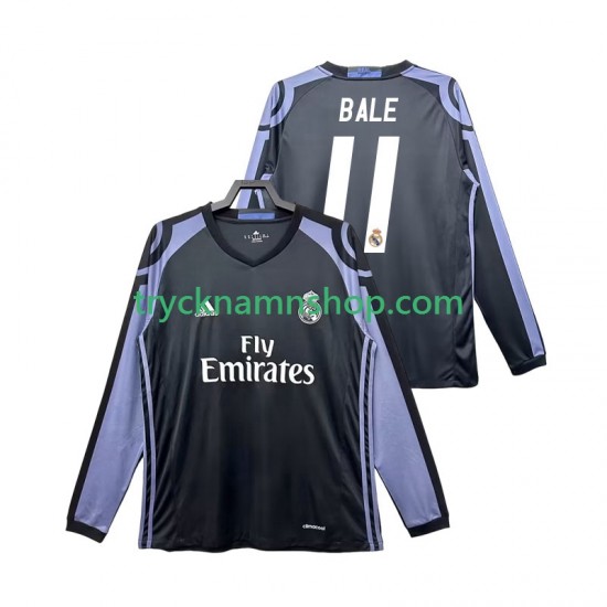Real Madrid Bale 11 2016 2017 Tröja Retro 3:e Matchställ Män Långärmad