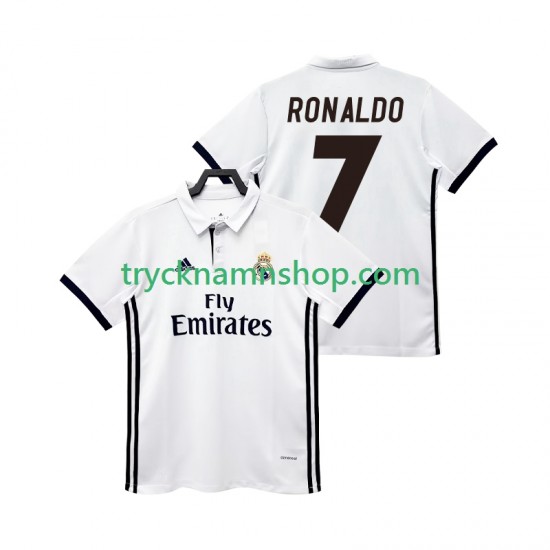 Real Madrid CRISTIANO RONALDO 7 2017 2018 Tröja Retro 1:a Matchställ Män Kortärmad