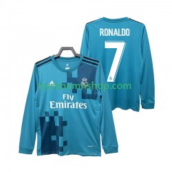 Real Madrid CRISTIANO RONALDO 7 2017 2018 Tröja Retro 3:e Matchställ Män Långärmad
