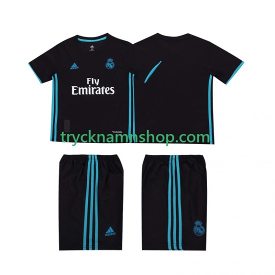 Real Madrid 2017 2018 Tröja Retro 2:a Matchställ Barn Kortärmad