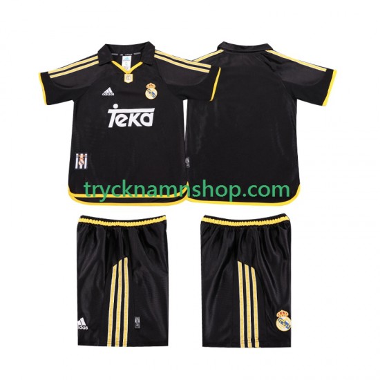 Real Madrid 1999 2001 Tröja Retro 2:a Matchställ Barn Kortärmad