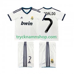Real Madrid Cristiano Ronaldo 7 2012 2013 Tröja Retro 1:a Matchställ Barn Kortärmad