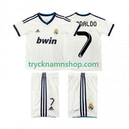 Real Madrid Cristiano Ronaldo 7 2012 2013 Tröja Retro 1:a Matchställ Barn Kortärmad