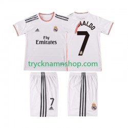 Real Madrid Cristiano Ronaldo 7 2013 2014 Tröja Retro 1:a Matchställ Barn Kortärmad