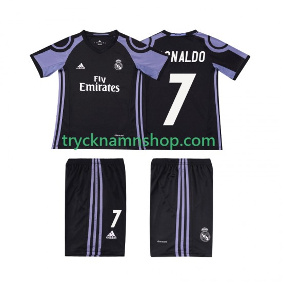 Real Madrid Cristiano Ronaldo 7 2016 2017 Tröja Retro 3:e Matchställ Barn Kortärmad