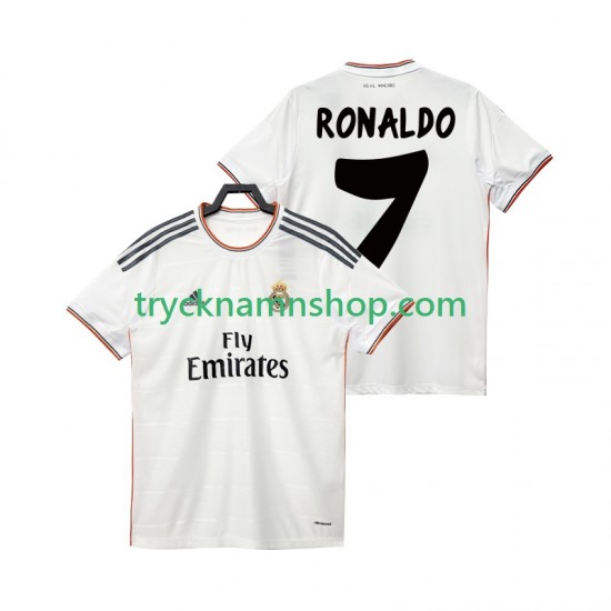 Real Madrid Cristiano Ronaldo 7 2013 2014 Tröja Retro 1:a Matchställ Män Kortärmad