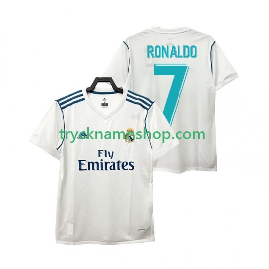 Real Madrid Cristiano Ronaldo 7 2017 Tröja Retro 1:a Matchställ Män Kortärmad