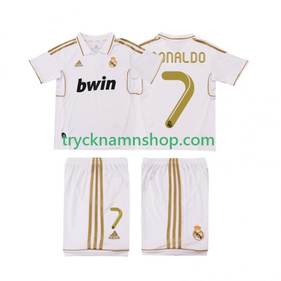 Real Madrid Cristiano Ronaldo 7 2011 2012 Tröja Retro 1:a Matchställ Barn Kortärmad