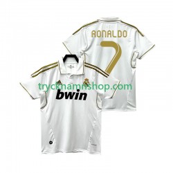 Real Madrid Cristiano Ronaldo 7 2011 2012 Tröja Retro 1:a Matchställ Män Kortärmad