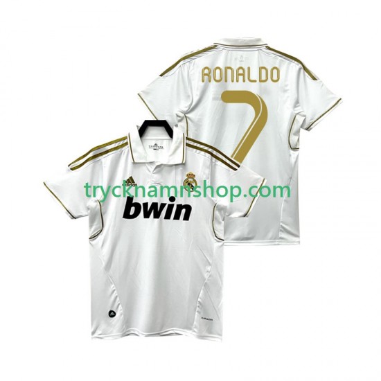 Real Madrid Cristiano Ronaldo 7 2011 2012 Tröja Retro 1:a Matchställ Män Kortärmad