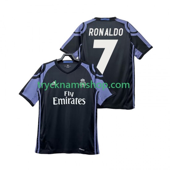 Real Madrid Cristiano Ronaldo 7 2016 2017 Tröja Retro 3:e Matchställ Män Kortärmad