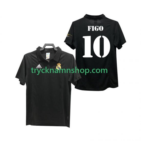 Real Madrid FIGO 10 2002 2003 Tröja Retro 2:a Matchställ Män Kortärmad