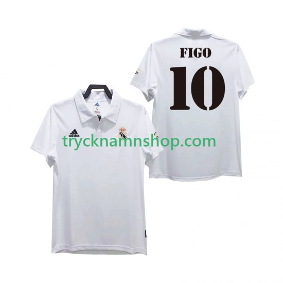 Real Madrid FIGO 10 2002 2003 Tröja Retro 1:a Matchställ Män Kortärmad