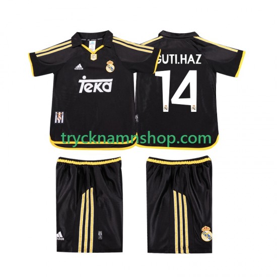 Real Madrid GUTI.HAZ 14 1999 2001 Tröja Retro 2:a Matchställ Barn Kortärmad