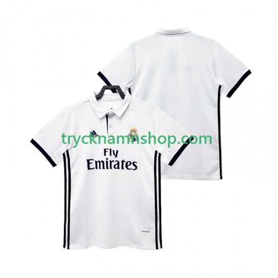 Real Madrid 2017 2018 Tröja Retro 1:a Matchställ Män Kortärmad
