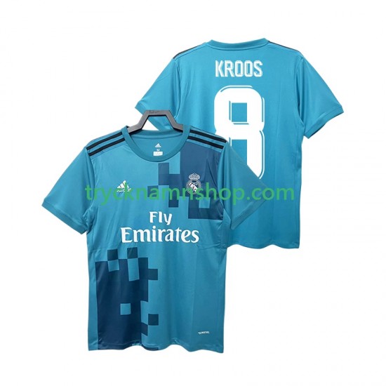 Real Madrid KROOS 8 2017 2018 Tröja Retro 3:e Matchställ Män Kortärmad