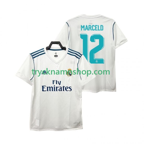 Real Madrid MARCELD 12 2017 2018 Tröja Retro 1:a Matchställ Män Kortärmad
