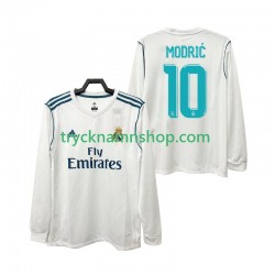 Real Madrid MODRIC 10 2017 2018 Tröja Retro 1:a Matchställ Män Långärmad