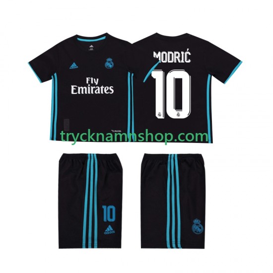 Real Madrid Modric 10 2017 2018 Tröja Retro 2:a Matchställ Barn Kortärmad