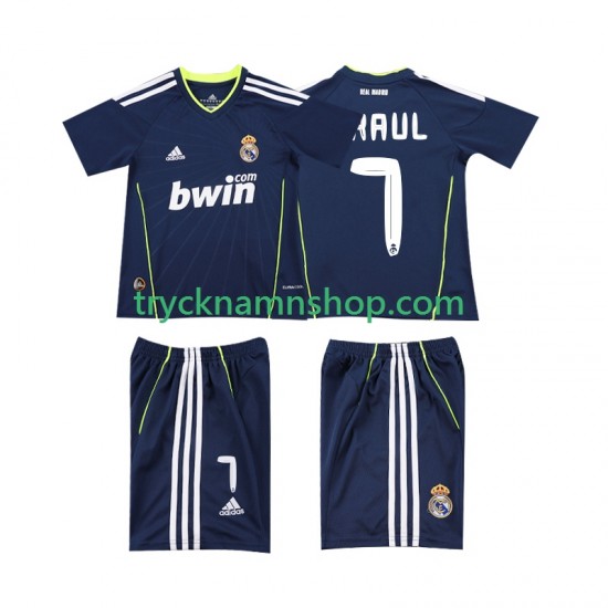 Real Madrid PAUL 7 2010 2011 Tröja Retro 2:a Matchställ Barn Kortärmad