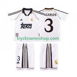 Real Madrid R CARLOS 3 1998 2000 Tröja Retro 1:a Matchställ Barn Kortärmad