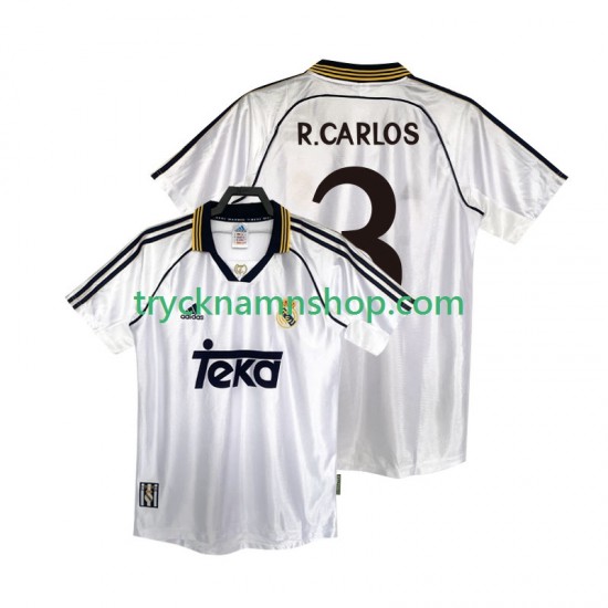 Real Madrid R.CARLOS 3 1998 2000 Tröja Retro 1:a Matchställ Män Kortärmad