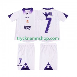 Real Madrid RAUL 7 1997 1998 Tröja Retro 1:a Matchställ Barn Kortärmad