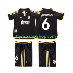 Real Madrid REDONDO 6 1999 2001 Tröja Retro 2:a Matchställ Barn Kortärmad