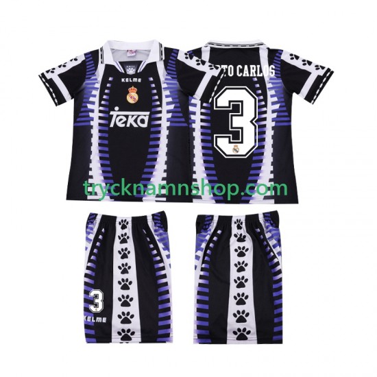 Real Madrid ROBERTO CARLOS 3 1997 1998 Tröja Retro 3:e Matchställ Barn Kortärmad