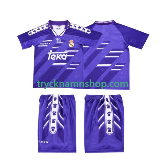 Real Madrid 1994 1996 Tröja Retro 2:a Matchställ Barn Kortärmad
