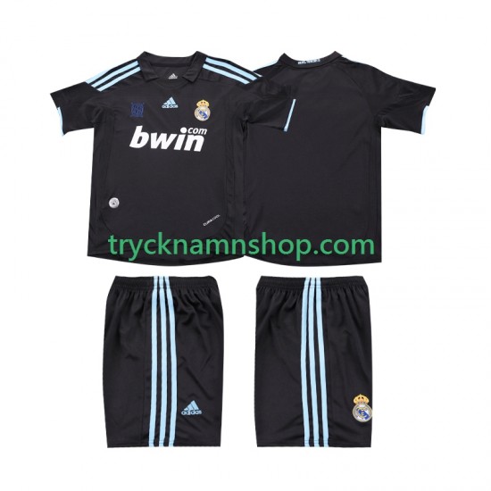 Real Madrid 2009 2010 Tröja Retro 2:a Matchställ Barn Kortärmad