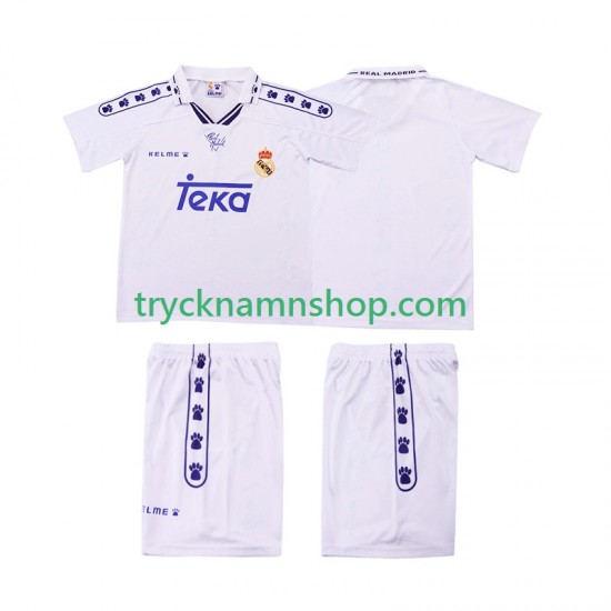 Real Madrid 1994 1996 Tröja Retro 1:a Matchställ Barn Kortärmad